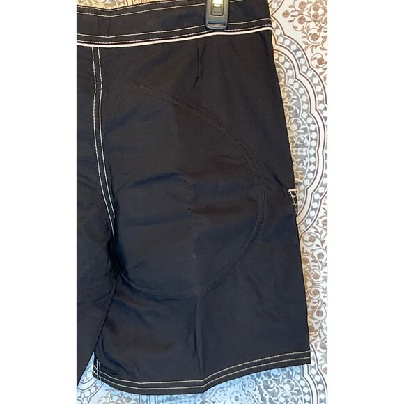 Mysterioso Womens Cycling Shorts Size 8 Black With White Stitching - Picture 7 of 13